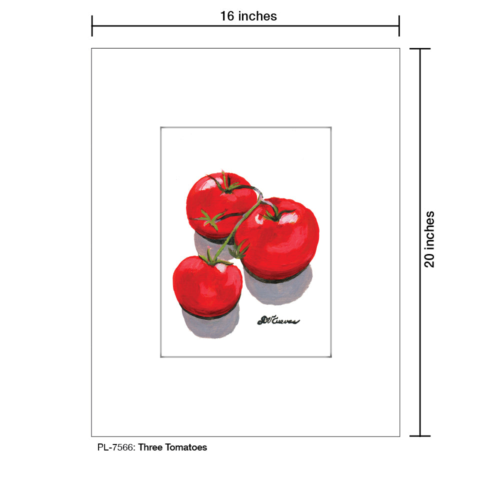 Three Tomatoes, Print (#7566)