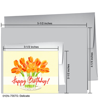Delicate, Greeting Card (7567G)