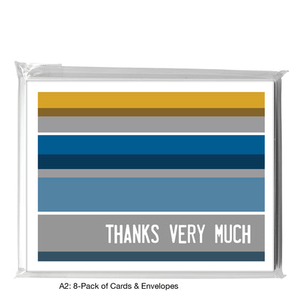 Stripes In Multitude, Greeting Card (7573)