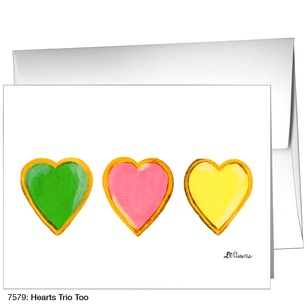 Hearts Trio Too, Greeting Card (7579)