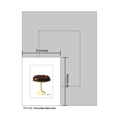 Chocolate Date Cake, Print (#7582)