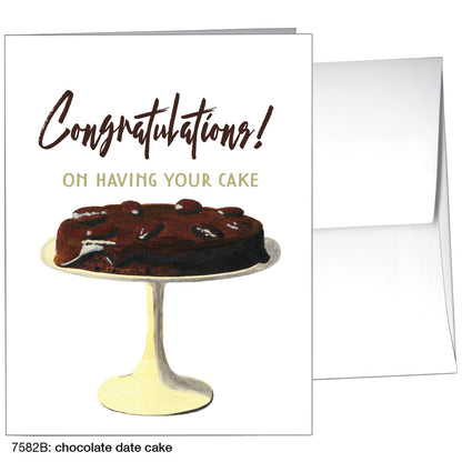 Chocolate Date Cake, Greeting Card (7582B)