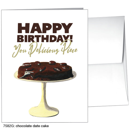 Chocolate Date Cake, Greeting Card (7582G)
