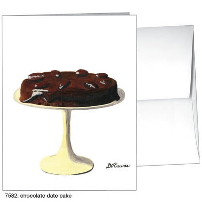Chocolate Date Cake, Greeting Card (7582)