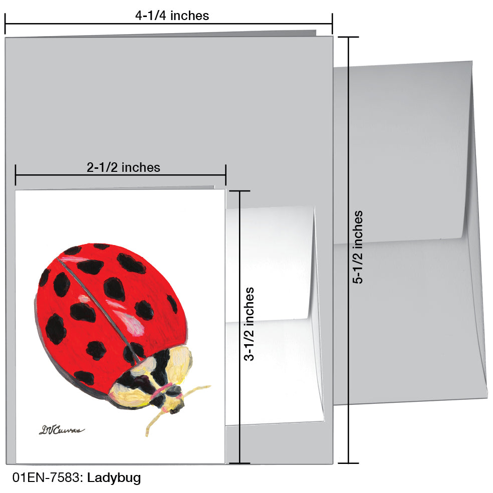 Ladybug, Greeting Card (7583)