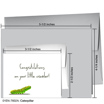 Caterpillar, Greeting Card (7602A)