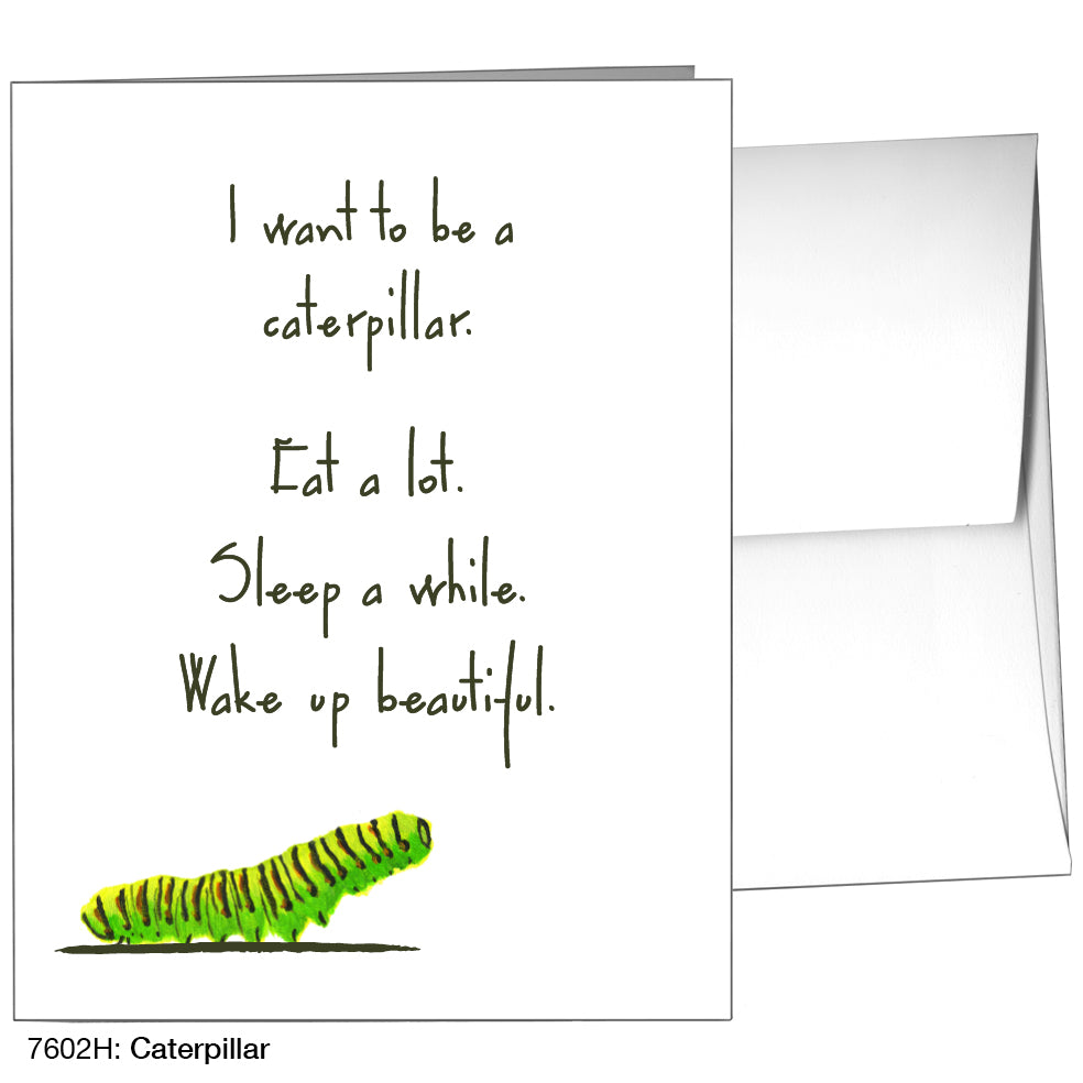 Caterpillar, Greeting Card (7602H)