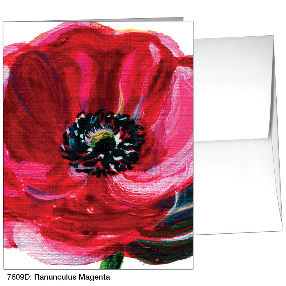 Ranunculus Magenta, Greeting Card (7609D)