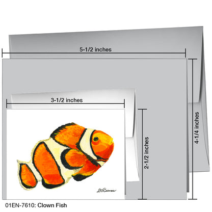 Clown Fish, Greeting Card (7610)