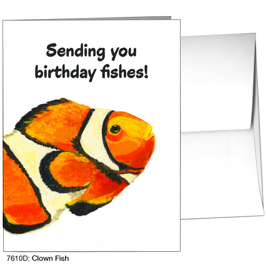 Clown Fish, Greeting Card (7610D)
