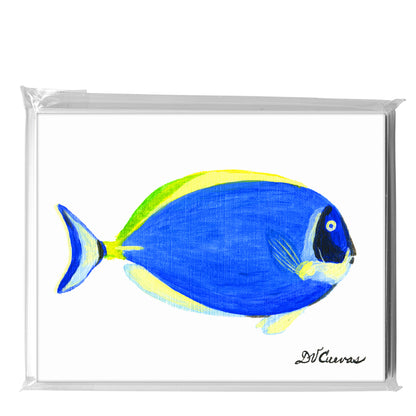 Blue Fish, Greeting Card (7611)