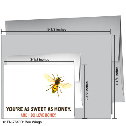 Bee Wings, Greeting Card (7613D)