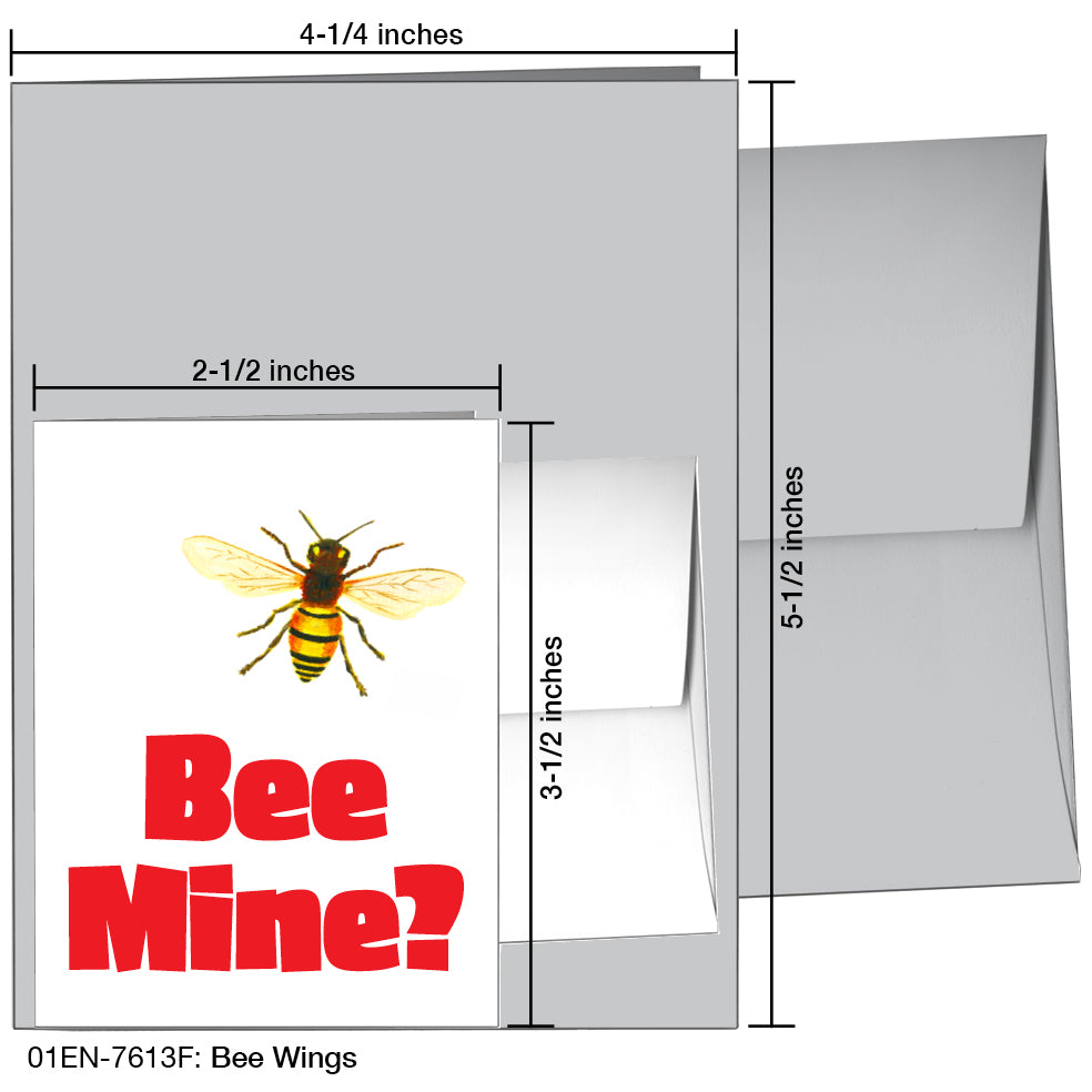 Bee Wings, Greeting Card (7613F)