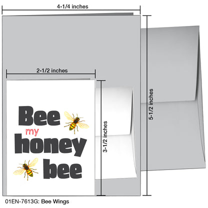 Bee Wings, Greeting Card (7613G)