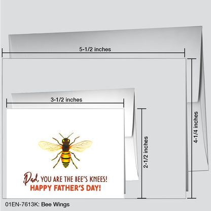 Bee Wings, Greeting Card (7613K)