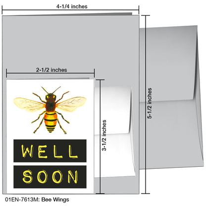 Bee Wings, Greeting Card (7613M)