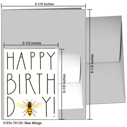 Bee Wings, Greeting Card (7613X)