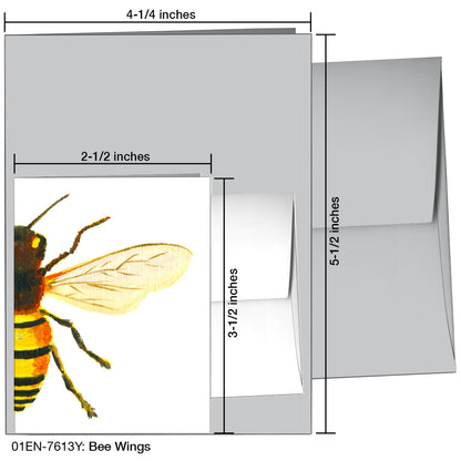 Bee Wings, Greeting Card (7613Y)