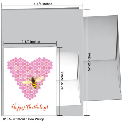 Bee Wings, Greeting Card (7613ZAF)