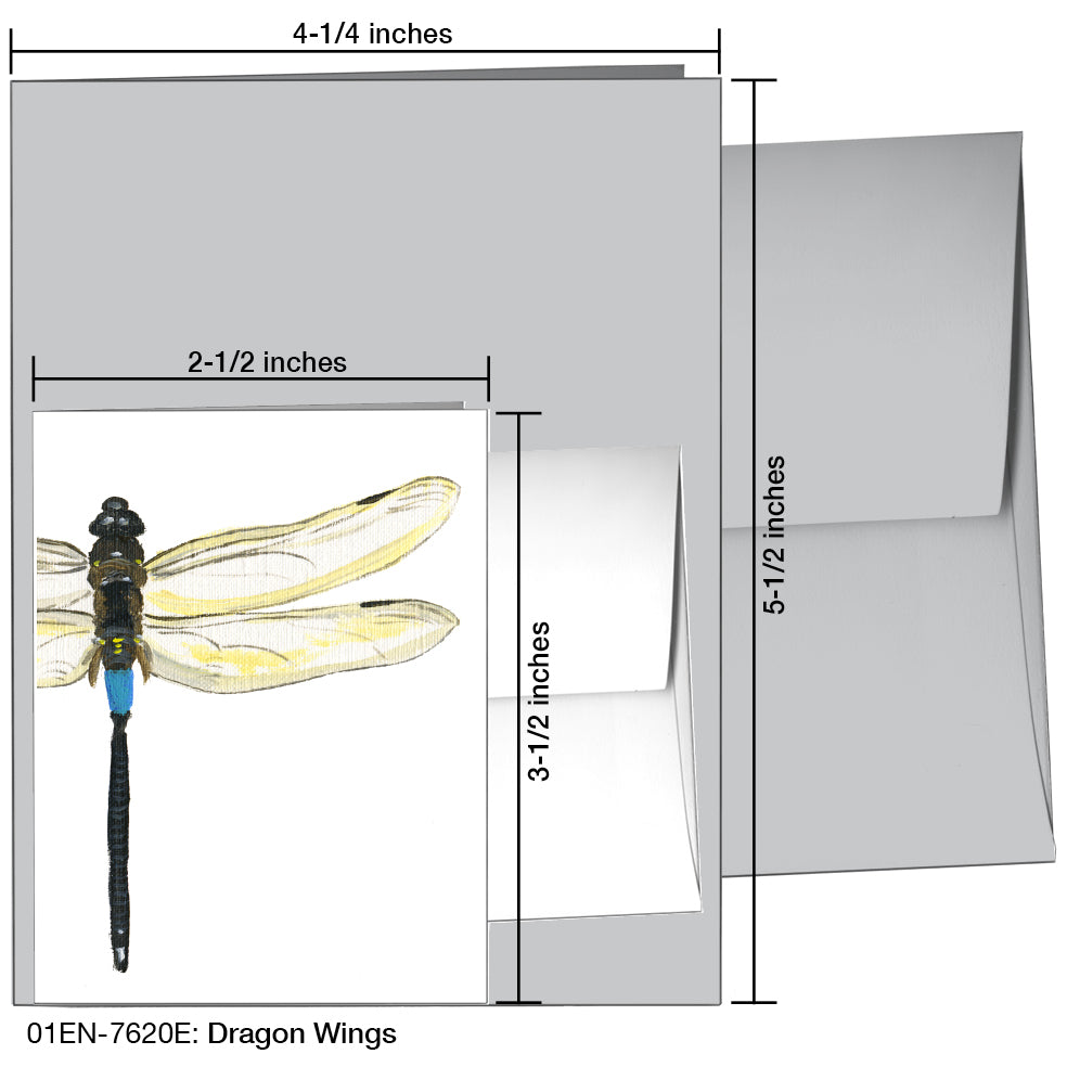 Dragon Wings, Greeting Card (7620E)