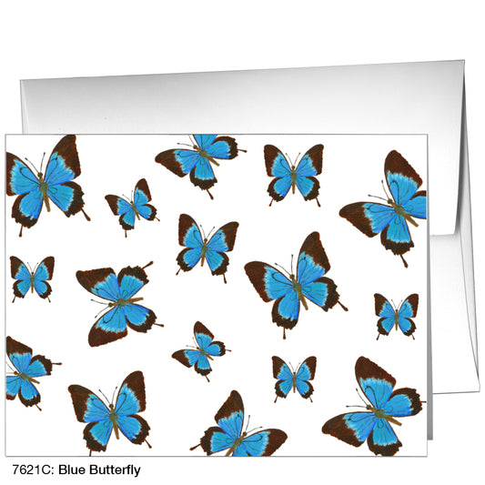 Blue Butterfly, Greeting Card (7621C)