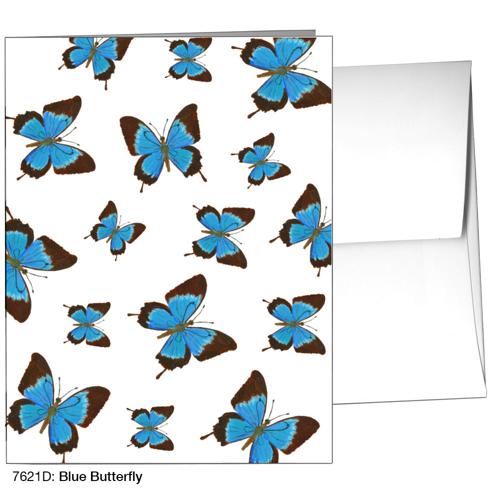 Blue Butterfly, Greeting Card (7621D)
