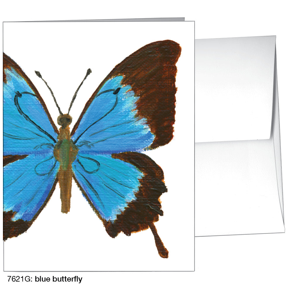 Blue Butterfly, Greeting Card (7621G)