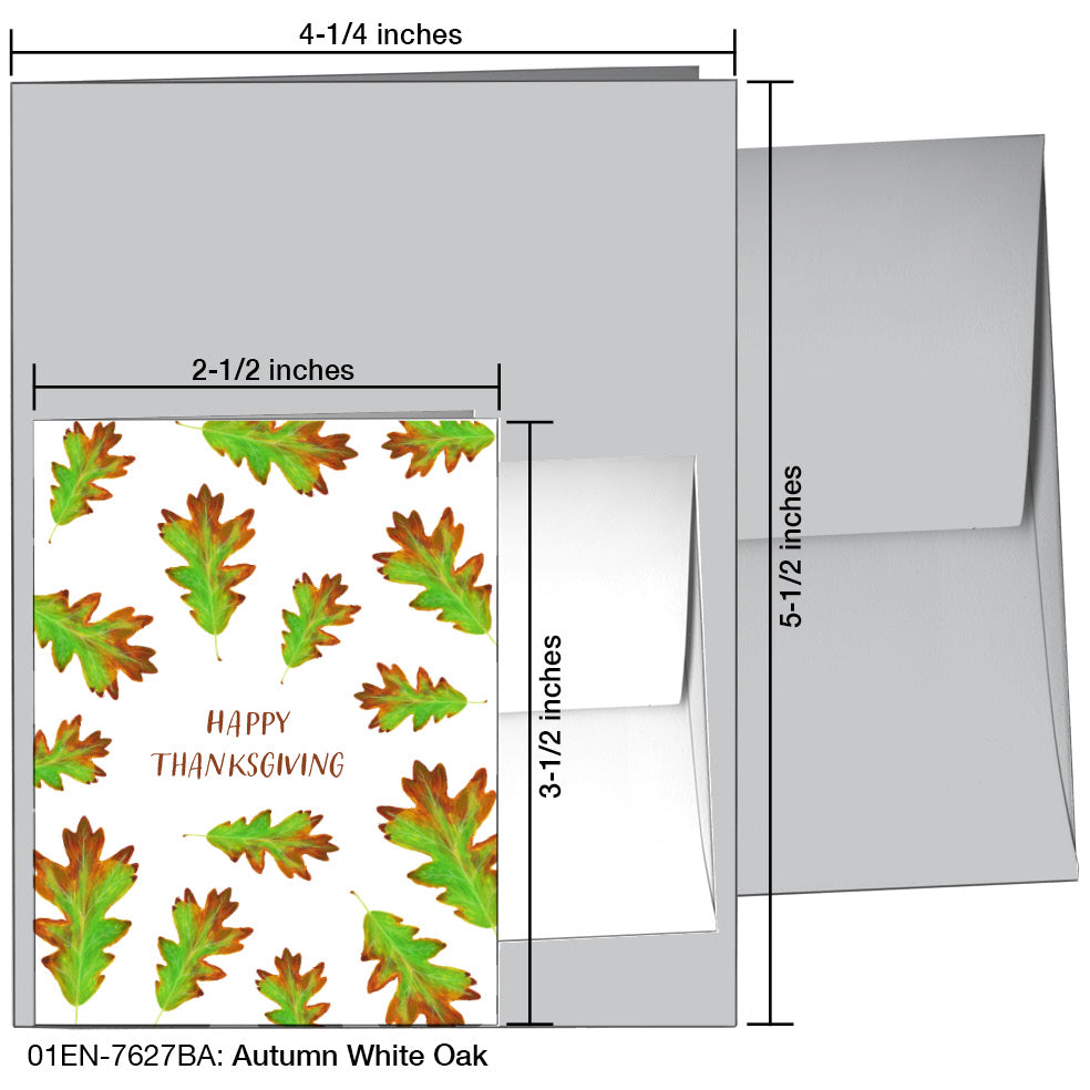 Autumn White Oak, Greeting Card (7627BA)