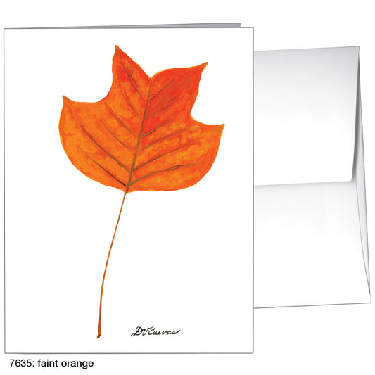 Faint Orange, Greeting Card (7635)