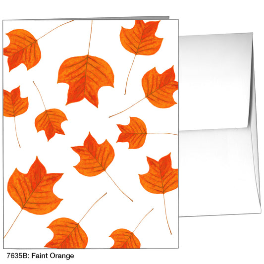 Faint Orange, Greeting Card (7635B)