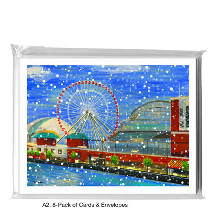 Ferris Wheel, Chicago, Greeting Card (7637A)
