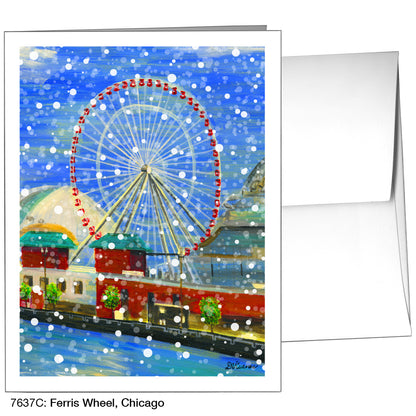 Ferris Wheel, Chicago, Greeting Card (7637C)