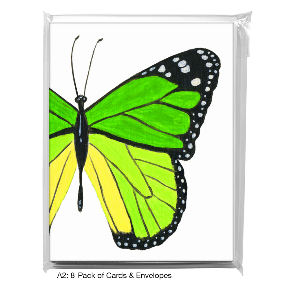 Green Butterfly, Greeting Card (7638H)
