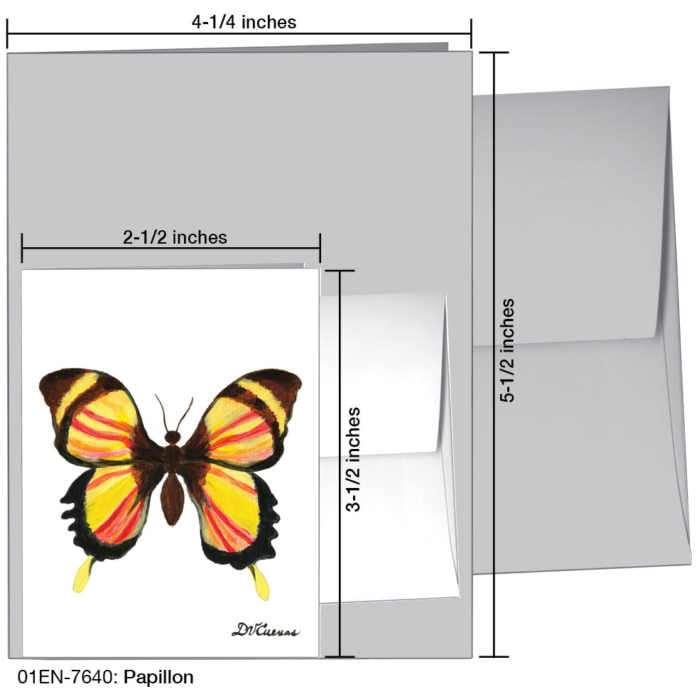 Papillon, Greeting Card (7640)