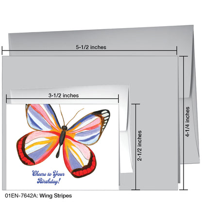 Wing Stripes, Greeting Card (7642A)