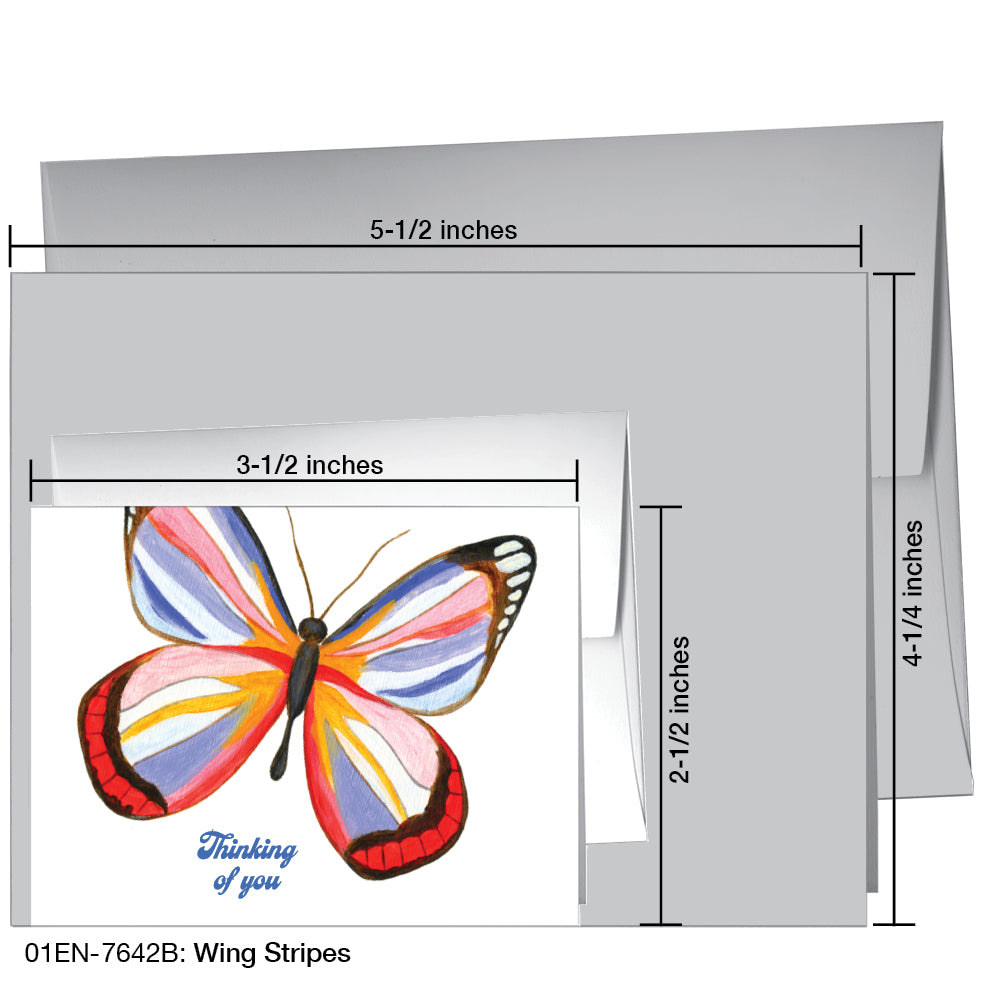 Wing Stripes, Greeting Card (7642B)