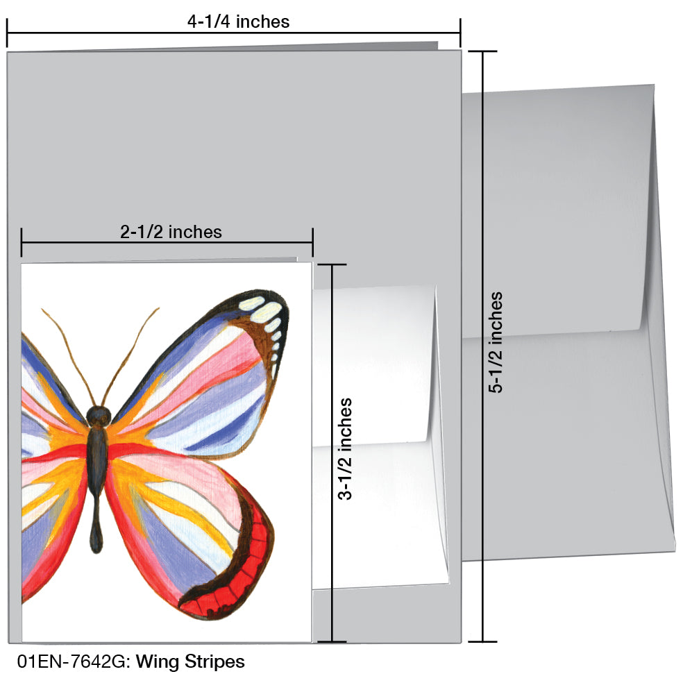 Wing Stripes, Greeting Card (7642G)