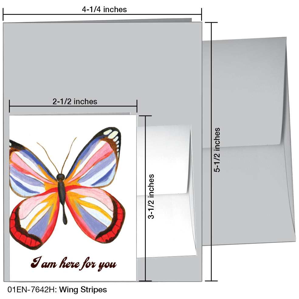 Wing Stripes, Greeting Card (7642H)