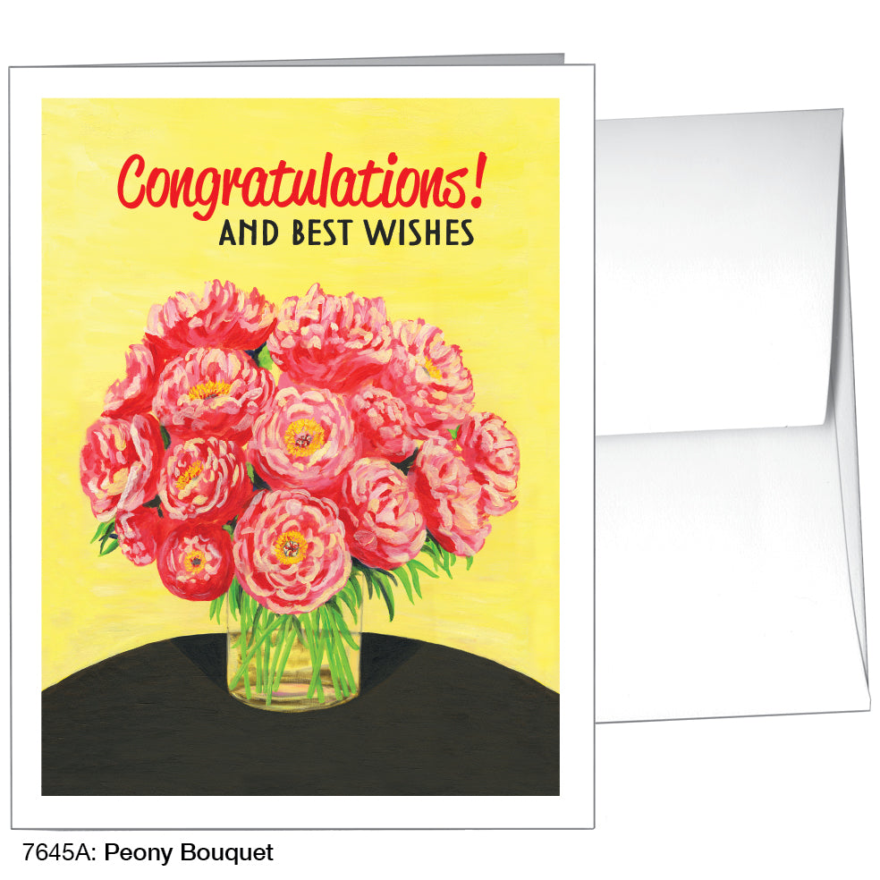 Peony Bouquet, Greeting Card (7645A)