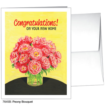 Peony Bouquet, Greeting Card (7645B)