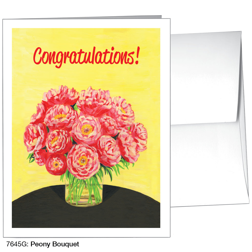 Peony Bouquet, Greeting Card (7645G)