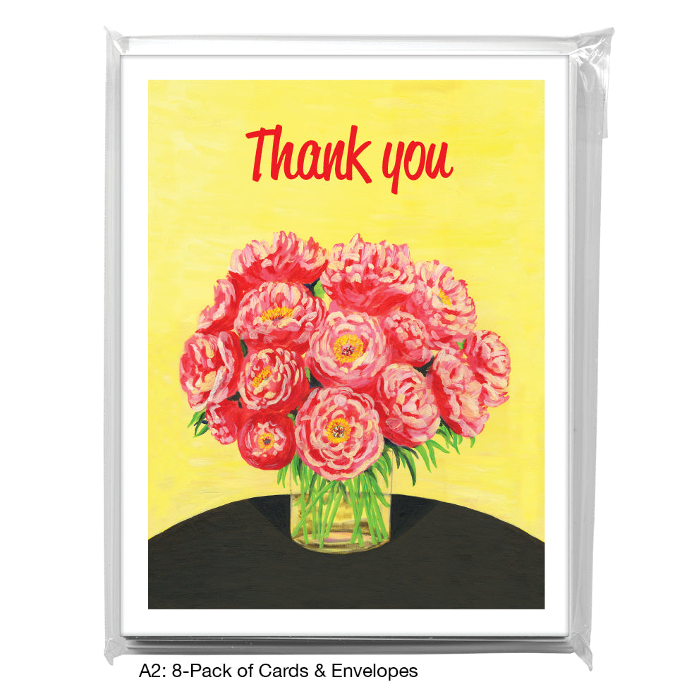 Peony Bouquet, Greeting Card (7645H)