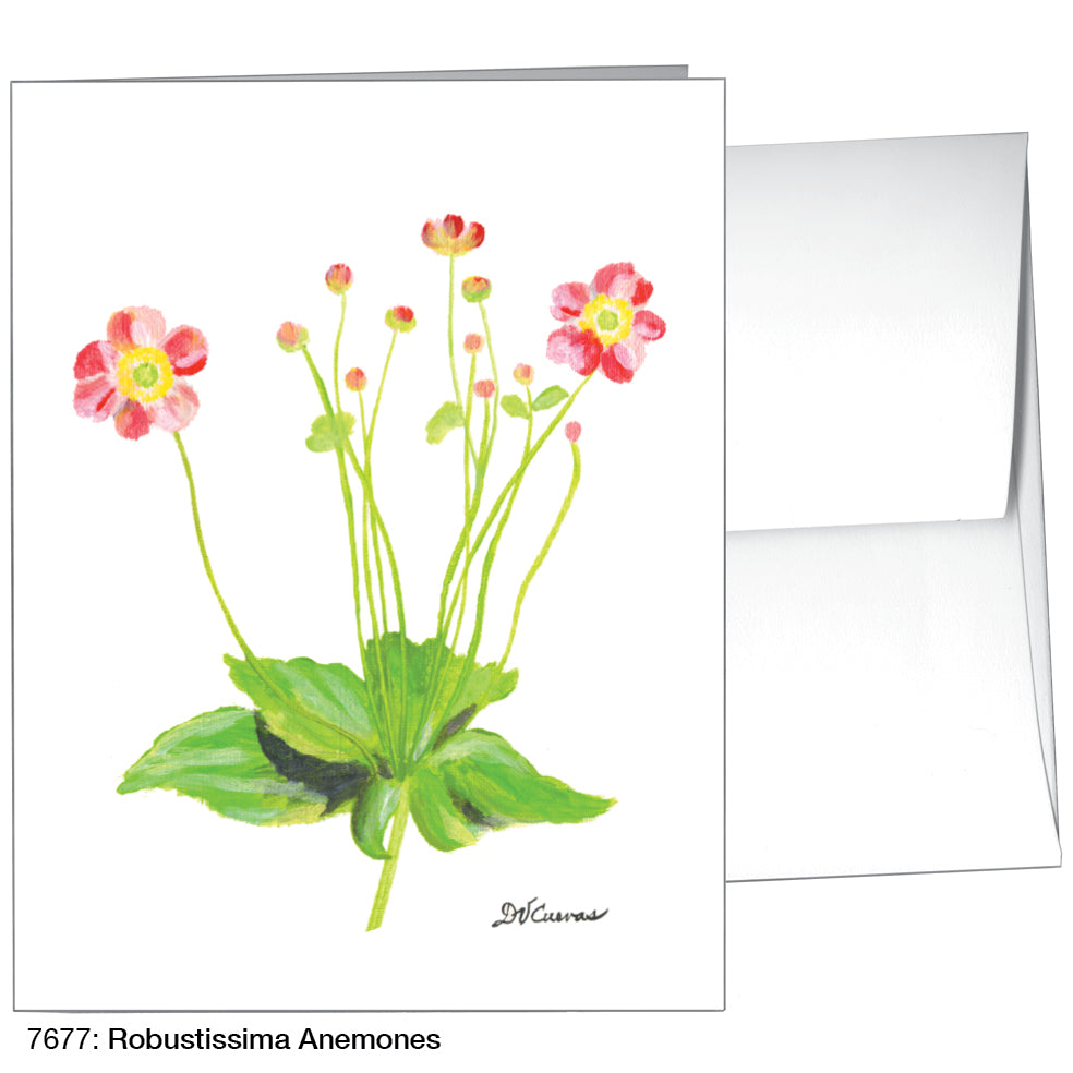 Robustissima Anemones, Greeting Card  (7677)