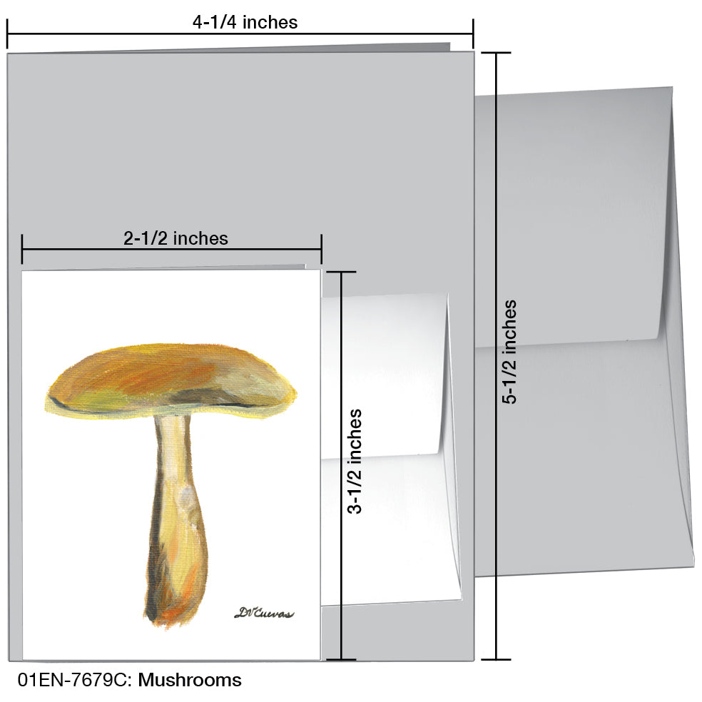 Mushrooms, Greeting Card (7679C)