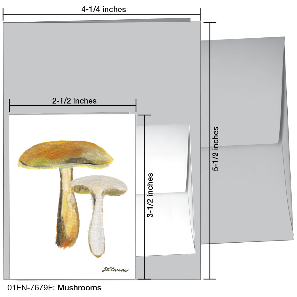 Mushrooms, Greeting Card (7679E)