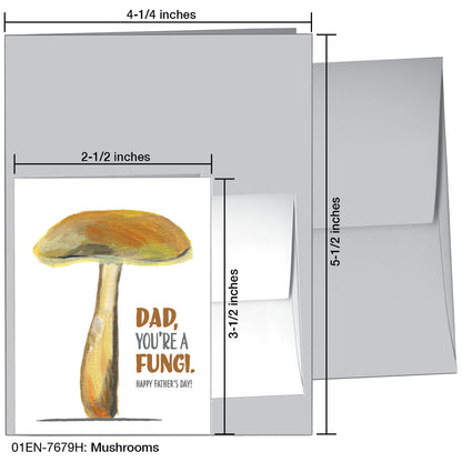 Mushrooms, Greeting Card (7679H)