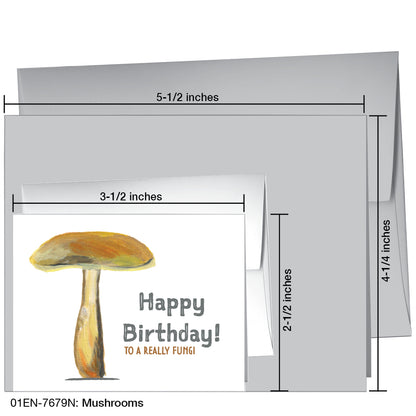 Mushrooms, Greeting Card (7679N)
