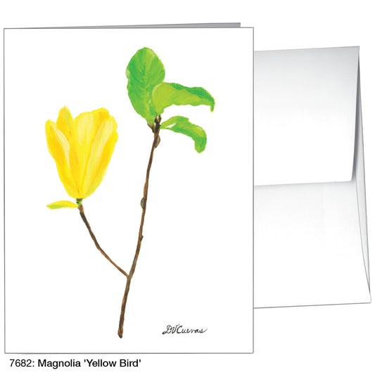 Magnolia "Yellow Bird", Greeting Card (7682)