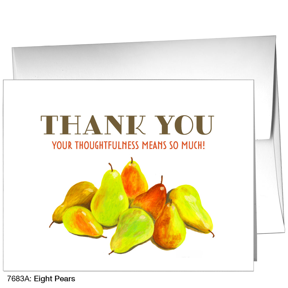 Eight Pears, Greeting Card (7683A)