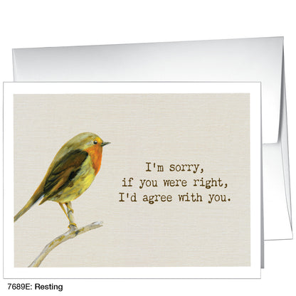 Resting, Greeting Card (7689E)